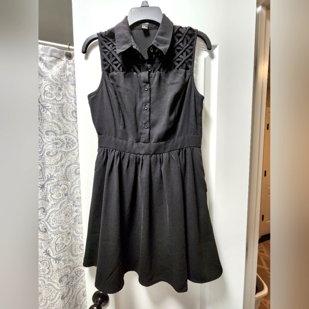Collar Cut Out Dress
